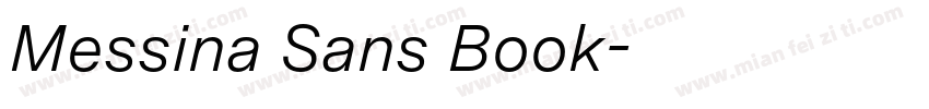 Messina Sans Book字体转换